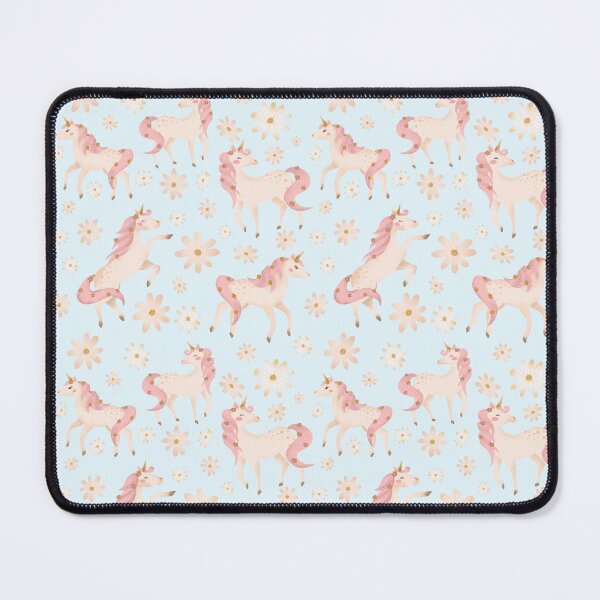Item preview, Prancing Pastel Unicorns Blue designed and sold by HematiteDesign.