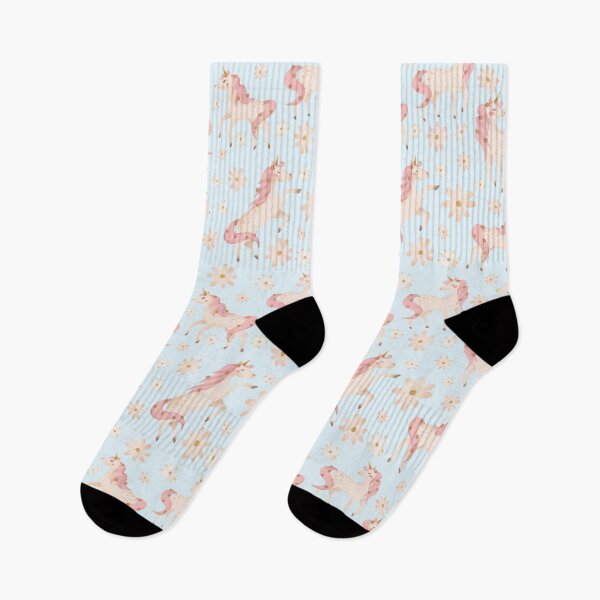 Item preview, Prancing Pastel Unicorns Blue designed and sold by HematiteDesign.