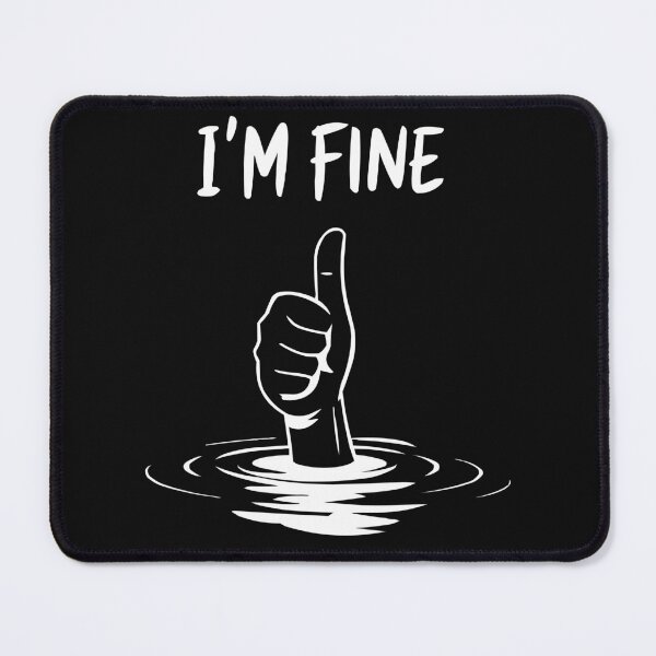 Item preview, Sinking Thumbs-Up Design - I'm fine designed and sold by RebeccaRe.