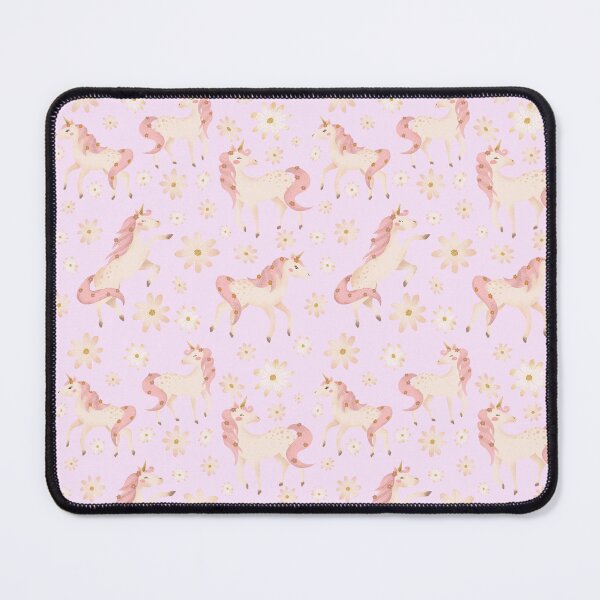 Item preview, Prancing Pastel Unicorns Pink designed and sold by HematiteDesign.