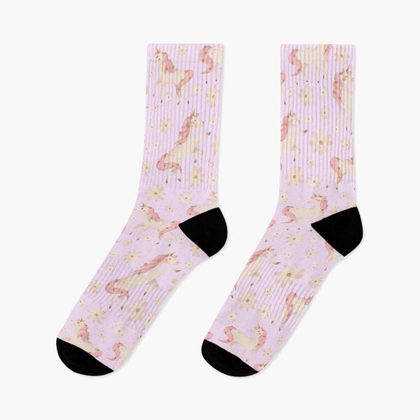Item preview, Prancing Pastel Unicorns Pink designed and sold by HematiteDesign.