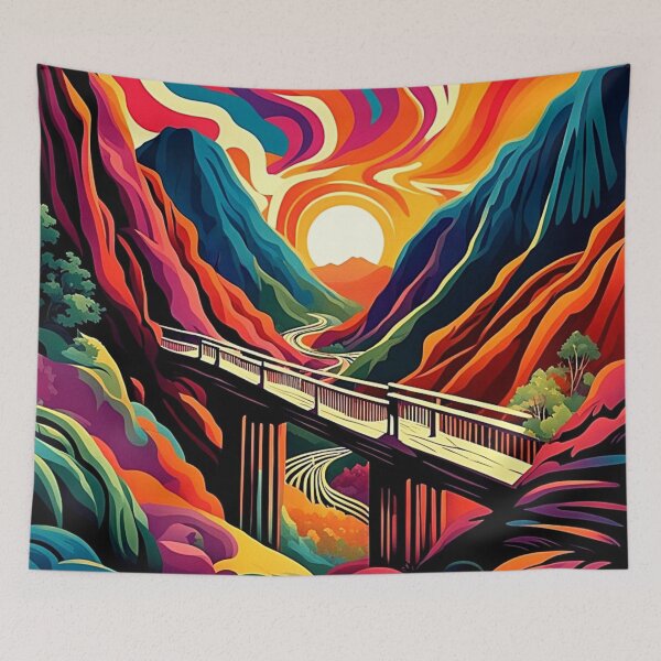 Item preview, Bridge over ravine 5 designed and sold by George Hutton Hunter.