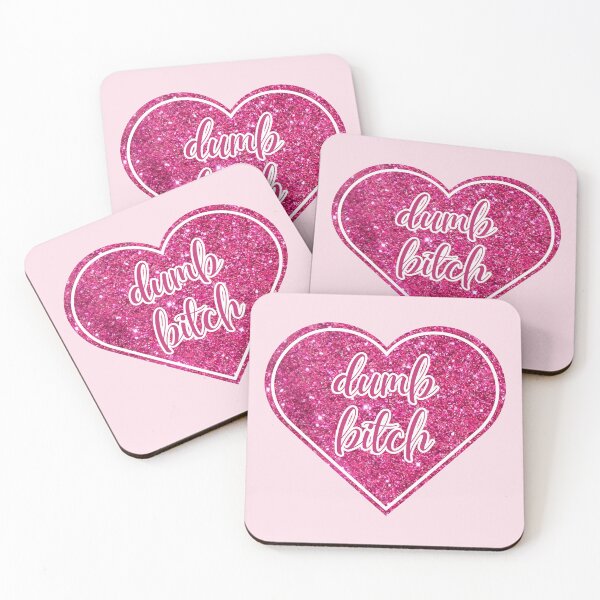 Item preview, Dumb Bitch | Hot Pink Glitter Heart designed and sold by KinkShoppe.