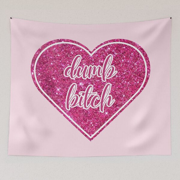 Item preview, Dumb Bitch | Hot Pink Glitter Heart designed and sold by KinkShoppe.