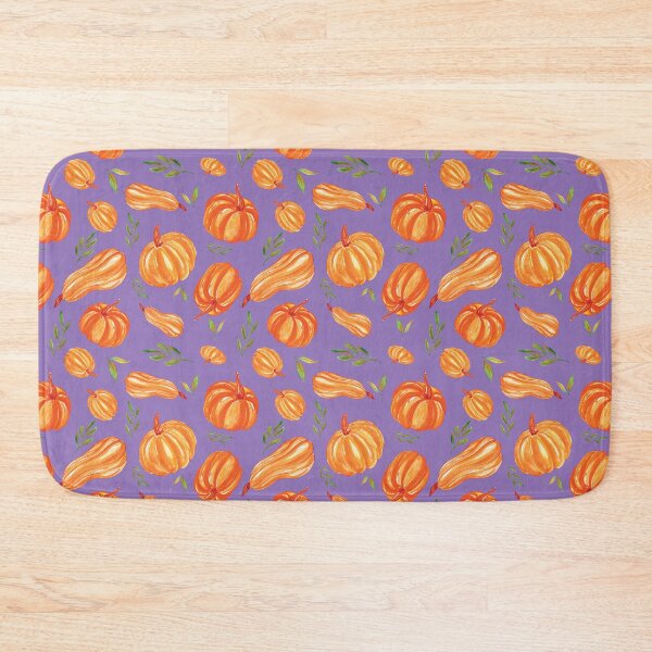 Item preview, Pretty Watercolor Pumpkins Purple designed and sold by HematiteDesign.