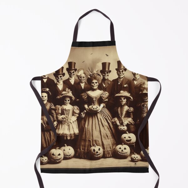 Item preview, Gothic Gathering of Pumpkin Heads and Skeleton Faces designed and sold by freackly.