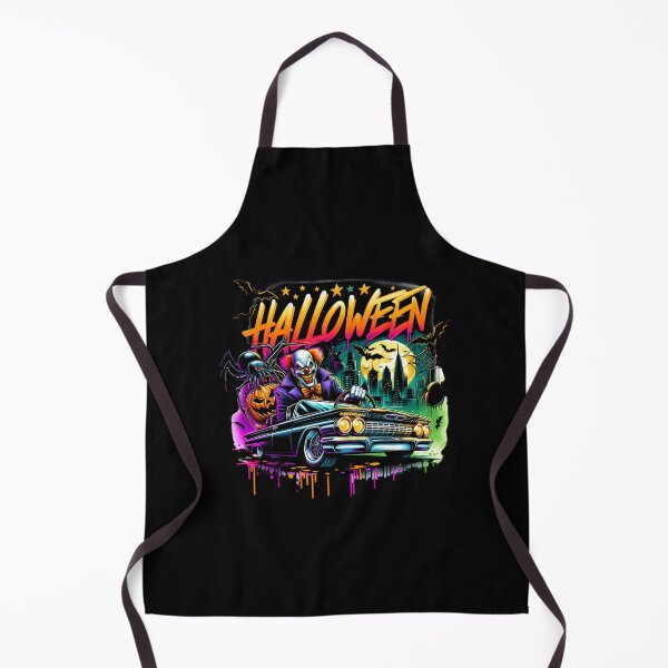Artikelvorschau, Böser Clown fährt Oldtimer und Halloween-Spinne – Gruselige Aquarellkunst für T-Shirts, Tassen, Aufkleber und mehr entworfen und verkauft von artedigital99.