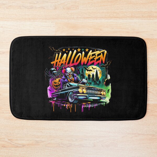 Item preview, Evil Clown Driving Classic Car & Halloween Spider – Creepy Watercolor Art for T-Shirts, Mugs, Stickers & More designed and sold by artedigital99.