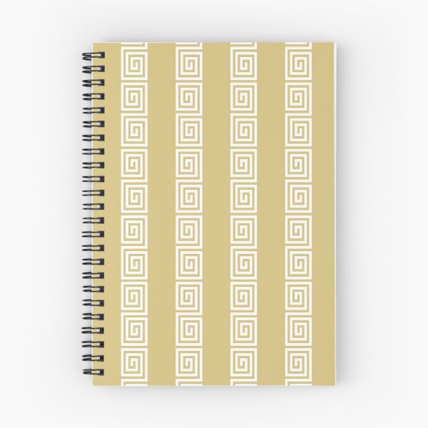 Item preview, Greek Key Stripes Gold & White designed and sold by tonymagnerart.