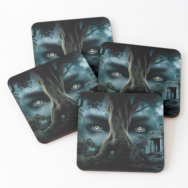 Item preview, Mysterious Eyes Over Ancient Temple Forest designed and sold by ZetaDream.