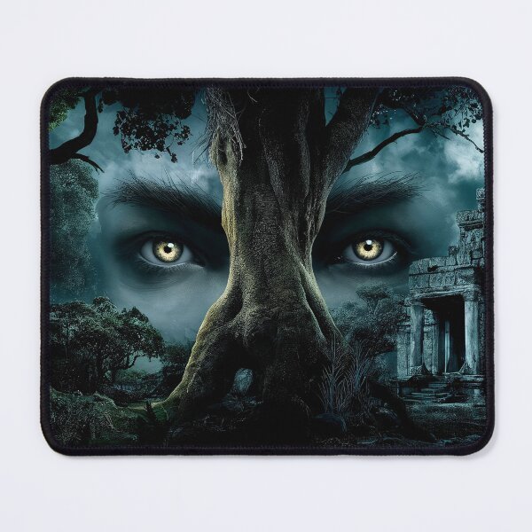 Item preview, Mysterious Eyes Over Ancient Temple Forest designed and sold by ZetaDream.