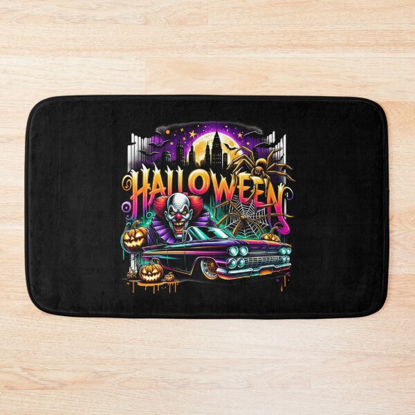 Item preview, Sinister Clown in Classic Car with Halloween Spider – Haunting Watercolor Art for T-Shirts, Mugs, Stickers & More designed and sold by artedigital99.