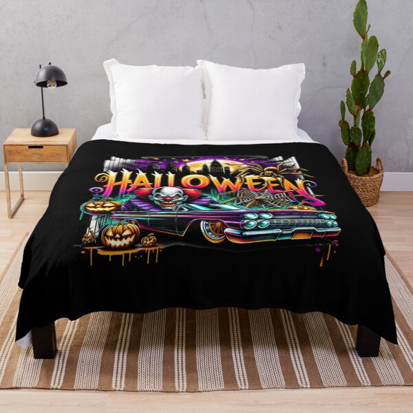 Item preview, Sinister Clown in Classic Car with Halloween Spider – Haunting Watercolor Art for T-Shirts, Mugs, Stickers & More designed and sold by artedigital99.