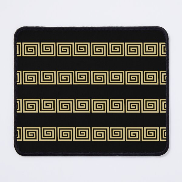 Item preview, Greek Key Stripes Black & Gold designed and sold by tonymagnerart.