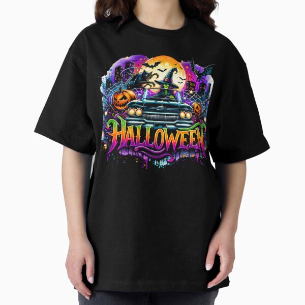 Item preview, Witch in Classic Car with Halloween Spider – Haunting Watercolor Art for T-Shirts, Mugs, Stickers & More designed and sold by artedigital99.