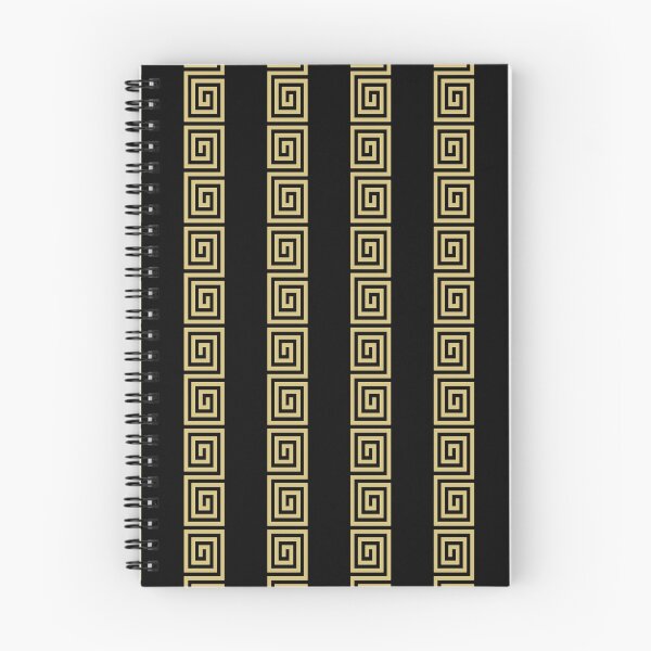 Item preview, Greek Key Stripes Black & Gold designed and sold by tonymagnerart.