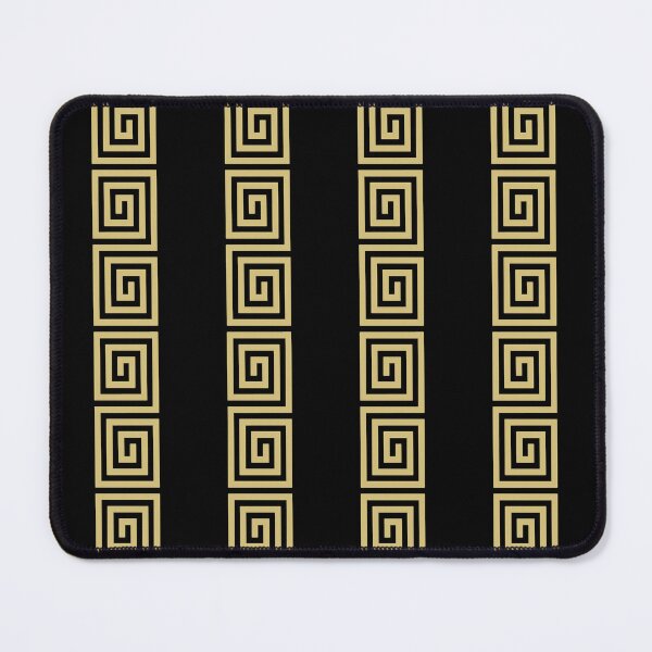 Item preview, Greek Key Stripes Black & Gold designed and sold by tonymagnerart.