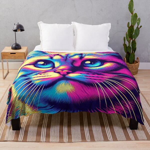 Item preview, Synthwave Cat Dreamscape Digital Artwork designed and sold by JoeysPODShop.