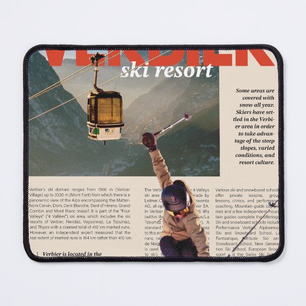 Item preview, Verbier Ski Poster designed and sold by jacquehenderson.