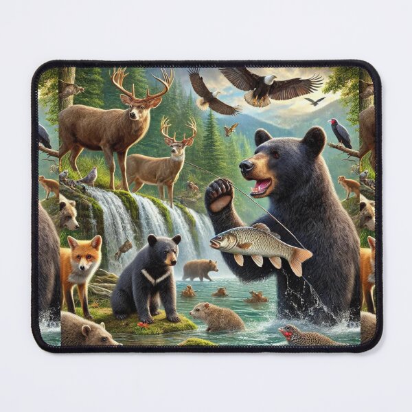 Item preview, Wild Bears in the Enchanted Forest of the Smoky Mountains designed and sold by Meta2Physical.