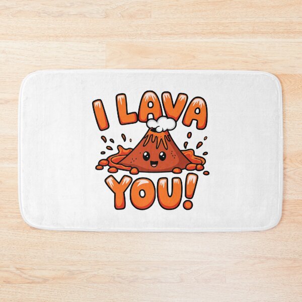 Item preview, I Lava You! Kawaii Volcano Pun designed and sold by PMCreative.