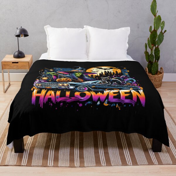 Item preview, Witch Driving Classic Car with Spooky Spider & Halloween Pumpkins – Enchanting Watercolor Art for T-Shirts, Mugs, Stickers & More designed and sold by artedigital99.