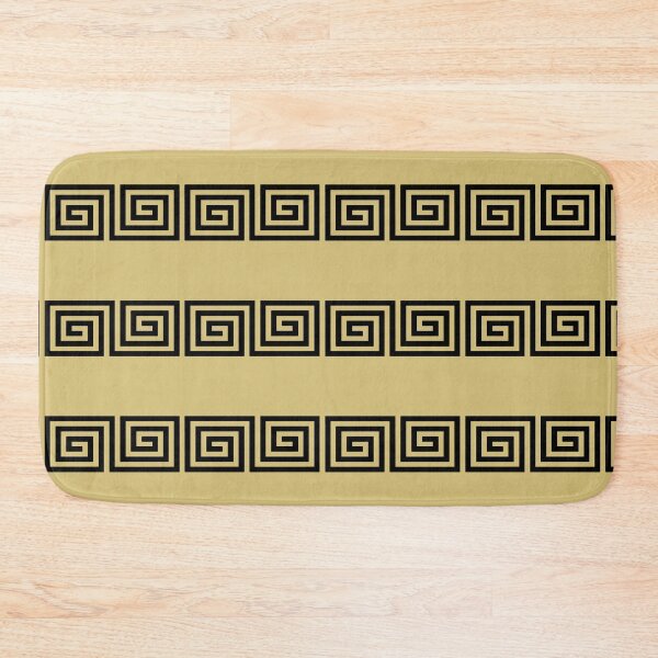 Item preview, Greek Key Stripes Black & Gold designed and sold by tonymagnerart.