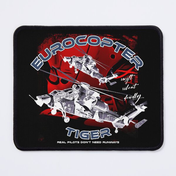 Item preview, Eurocopter Tiger Military attack helicopter with cool saying REAL PILOTS DON'T NEED RUNWAYS designed and sold by Aerolovers.