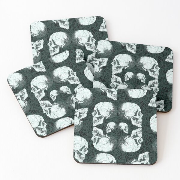 Item preview, Copy of Trippy Skulls Green designed and sold by Haunted Moon.