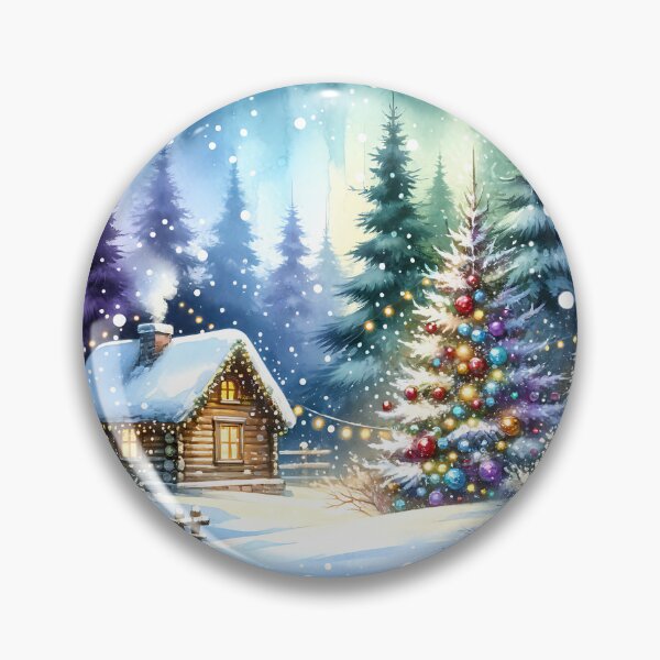 Item preview, Winter Cabin Wonderland Digital Artwork designed and sold by JoeysPODShop.