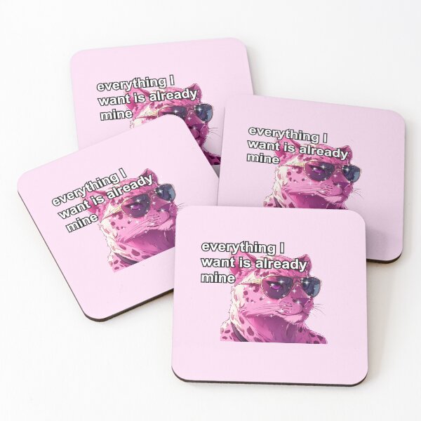Item preview, Pink jaguar alpha female anime style meme quote  designed and sold by pinkuardesign.