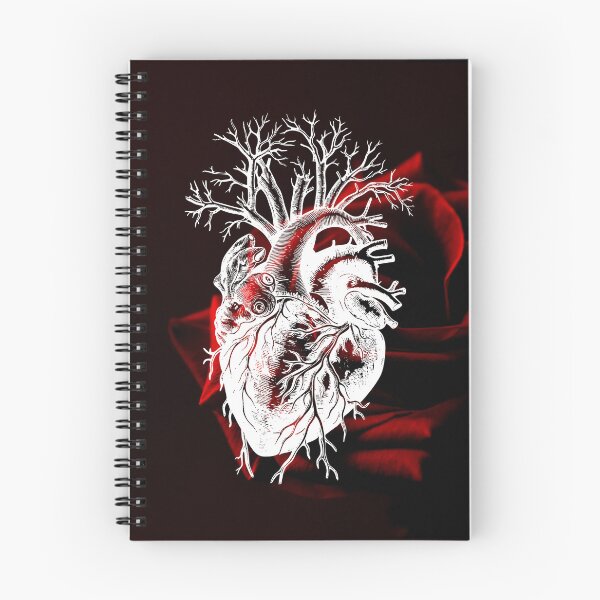 Item preview, Beating Heart and Red Rose Flowers Dark Botanical  designed and sold by WildWoodlandWitch.