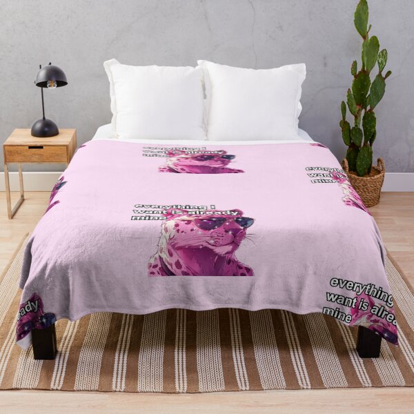 Item preview, Pink jaguar alpha female anime style meme quote  designed and sold by pinkuardesign.