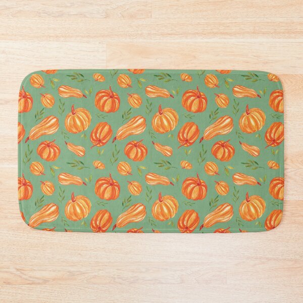 Item preview, Pretty Watercolor Pumpkins Green designed and sold by HematiteDesign.