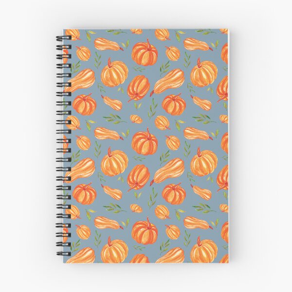 Item preview, Pretty Watercolor Pumpkins Blue designed and sold by HematiteDesign.