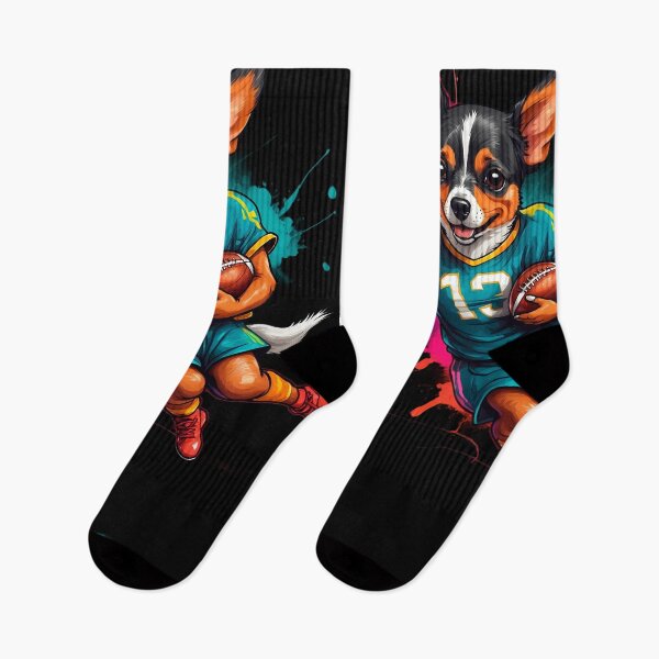 Item preview, Chihuahua dog playing american football designed and sold by Furrifico.