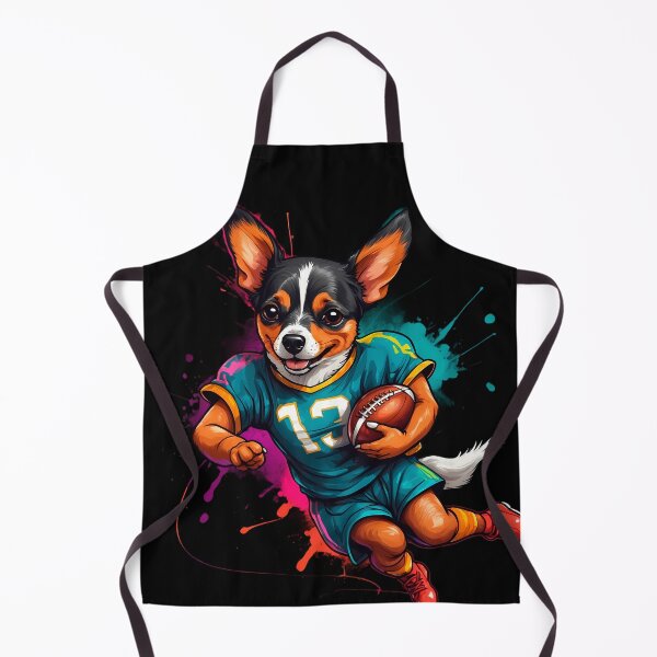 Item preview, Chihuahua dog playing american football designed and sold by Furrifico.