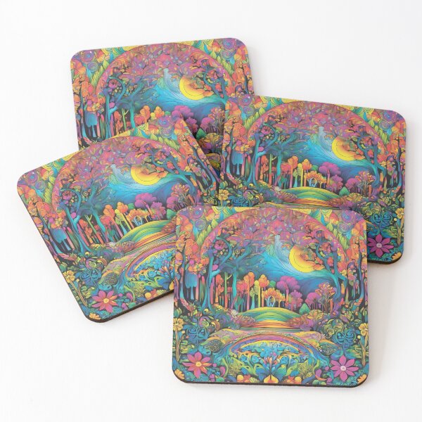Item preview, A beautiful colorful forest full of flowers. designed and sold by MagelliShop.
