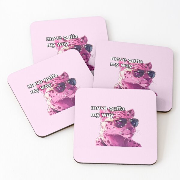 Item preview, Pink jaguar alpha female anime style meme quote  designed and sold by pinkuardesign.