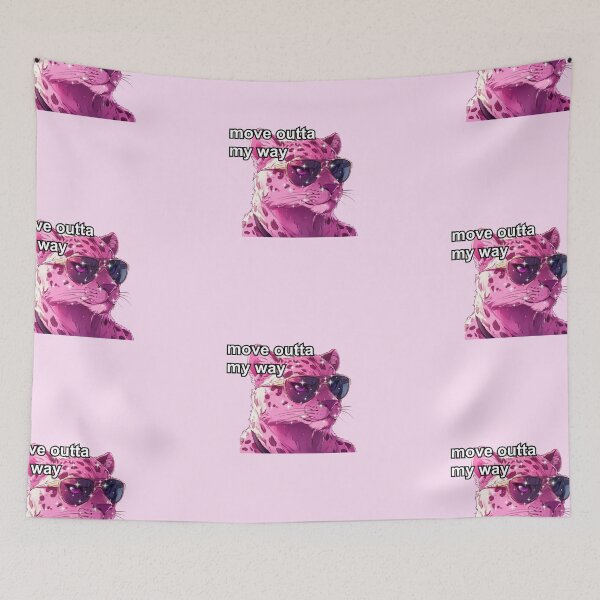 Item preview, Pink jaguar alpha female anime style meme quote  designed and sold by pinkuardesign.