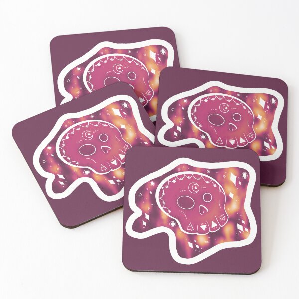 Item preview, Cosmic Sugar Skull - Magenta designed and sold by TheKosmicFlow.