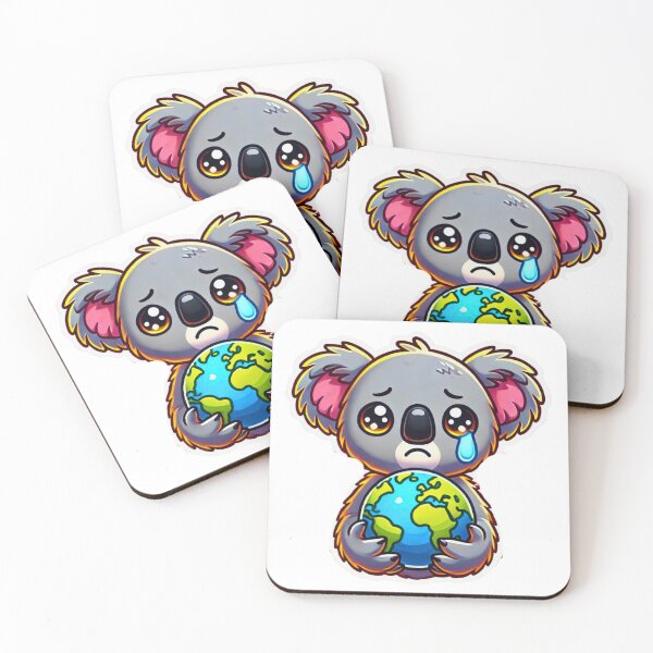 Item preview, Koala Holding Burning Earth designed and sold by Koalangel.