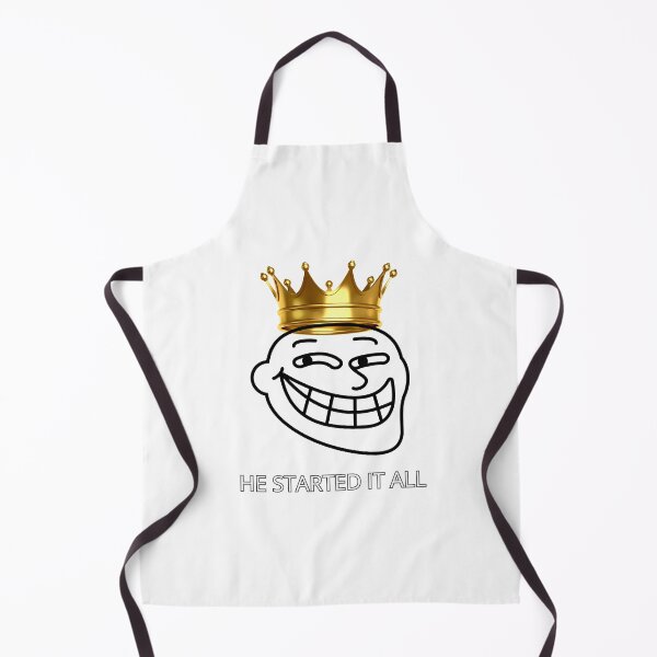 Item preview, Meta Meme Design. Parody of the Trollface meme with a crown with the text "He started it all." Perfect gift. designed and sold by StyleFused.