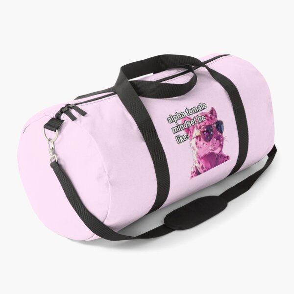 Item preview, Pink jaguar alpha female anime style meme quote  designed and sold by pinkuardesign.