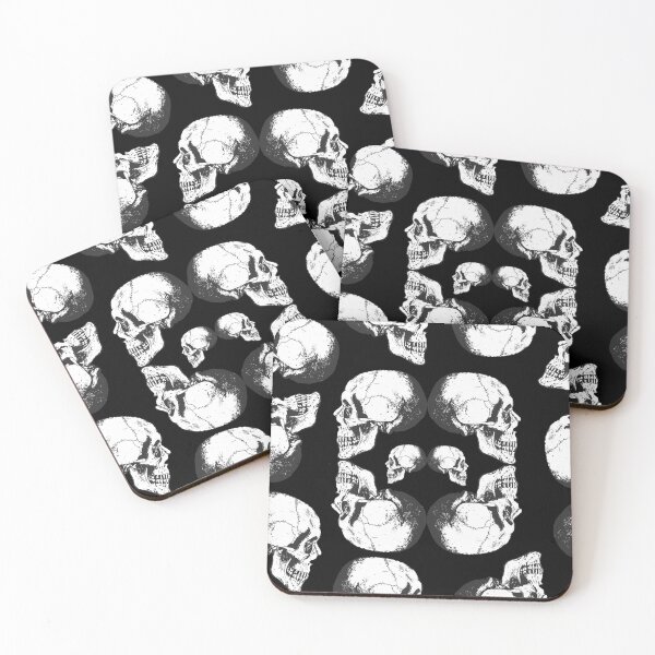 Item preview, Rotating Skulls On Black designed and sold by Haunted Moon.