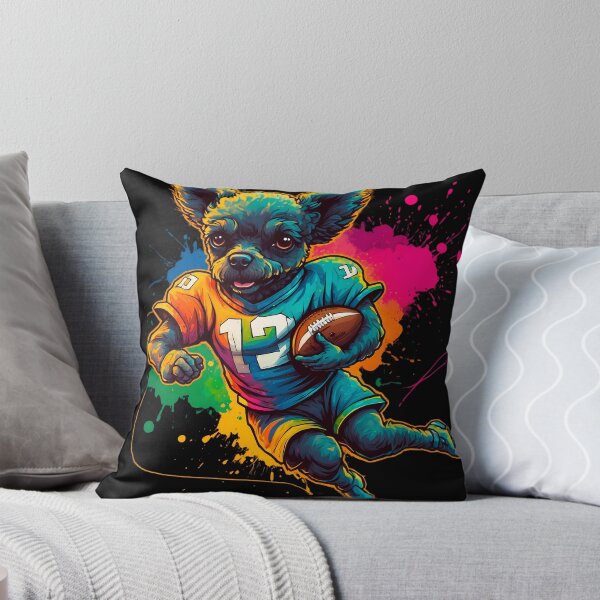 Item preview, Poodle dog playing american football designed and sold by Furrifico.