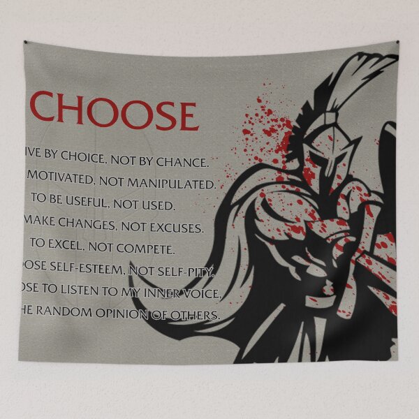 Item preview, I Choose Motivational Spartan Poster designed and sold by tdjeff02.