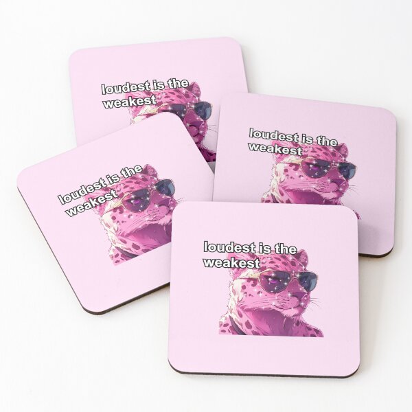 Item preview, Pink jaguar alpha female anime style meme quote  designed and sold by pinkuardesign.
