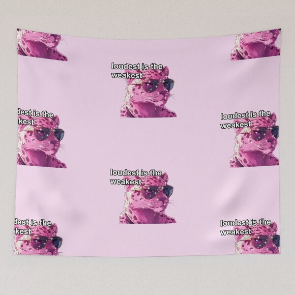 Item preview, Pink jaguar alpha female anime style meme quote  designed and sold by pinkuardesign.