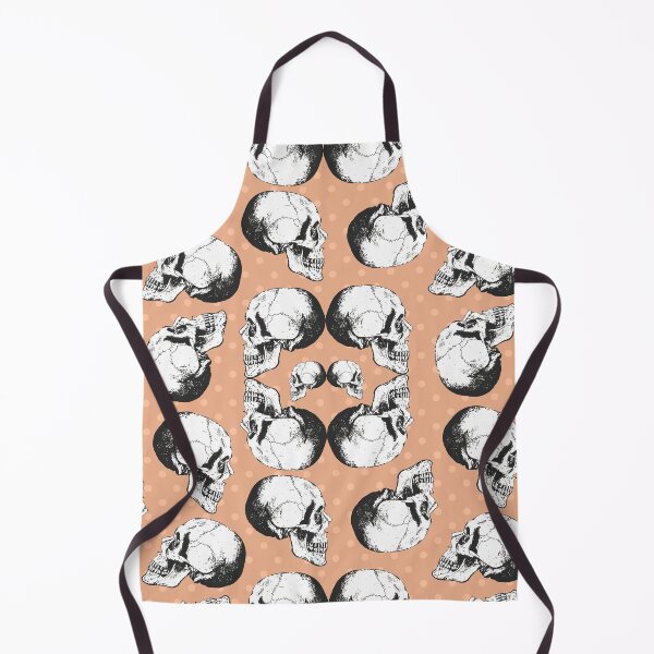 Item preview, Skulls N Dots On Peach Fuzz designed and sold by Haunted Moon.
